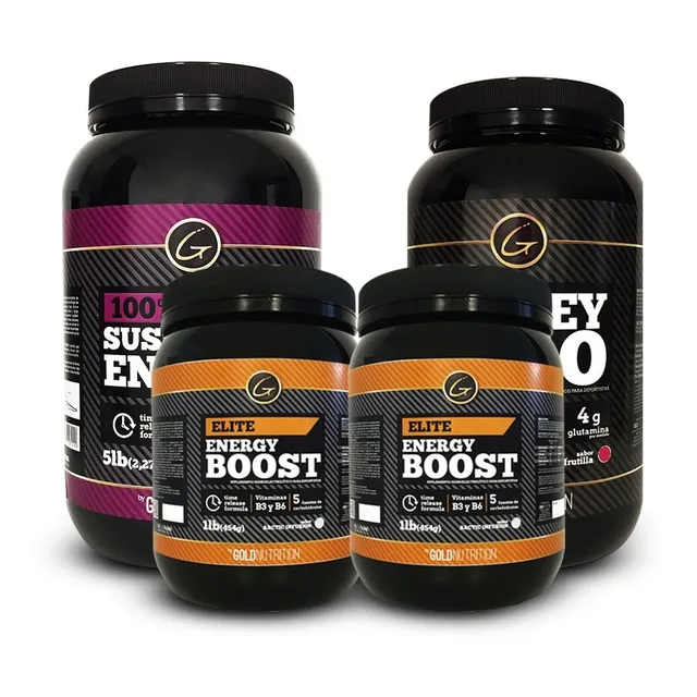 Pack - Whey Pro 2lb + Sustained Energy 5lb + Boost 2lb Sabor Chocolate + Artic + Sin Sabor