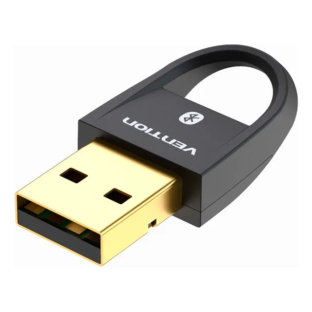 Adaptador Receptor Bluetooth 5.0 Vention Negro Pc Laptop Computadora Bocina