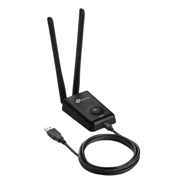 Adaptador Usb Wifi Rompemuros 300 Mbit/s, Negro Tp-link