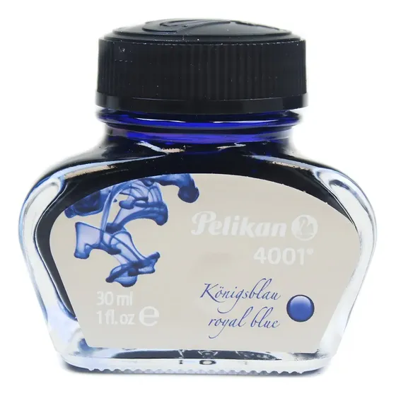 Tinta para pluma estilográfica Royal Blue 4001, 30 ml, color exterior, color transparente