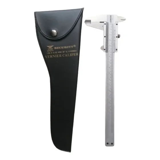 Vernier Calibrador Acero 6 Pulgadas Security Con Estuche 