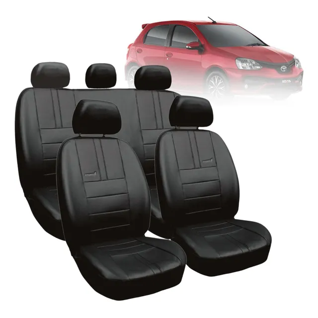 Funda Cubre Tapizado Toyota Etios Cuero Acolchado Premium