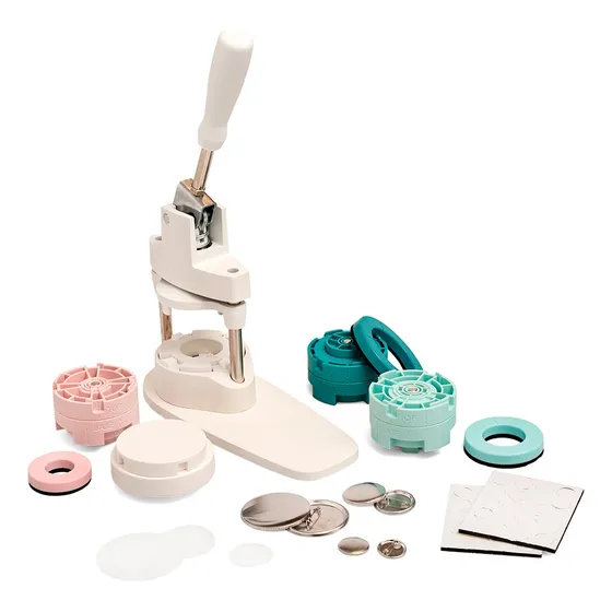 Máquina De Fazer Bottons Button Press Kit Completo - We R