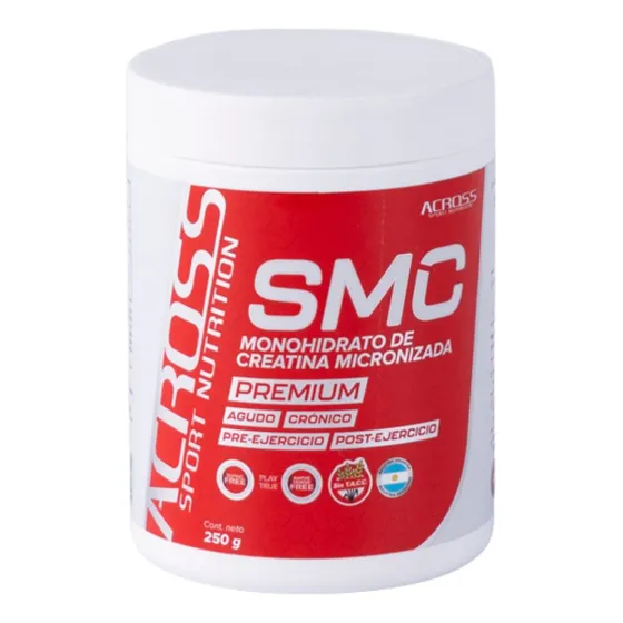 Suplemento En Polvo de Creatina Monohidrato Sin Sabor 250GR SMC