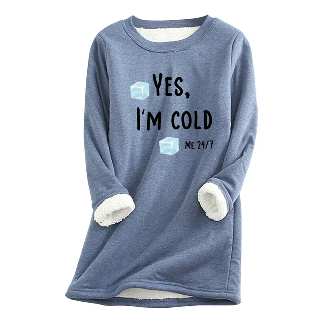 Sudadera Forro Sherpa Para Mujer Camiseta Invierno Moda 2023