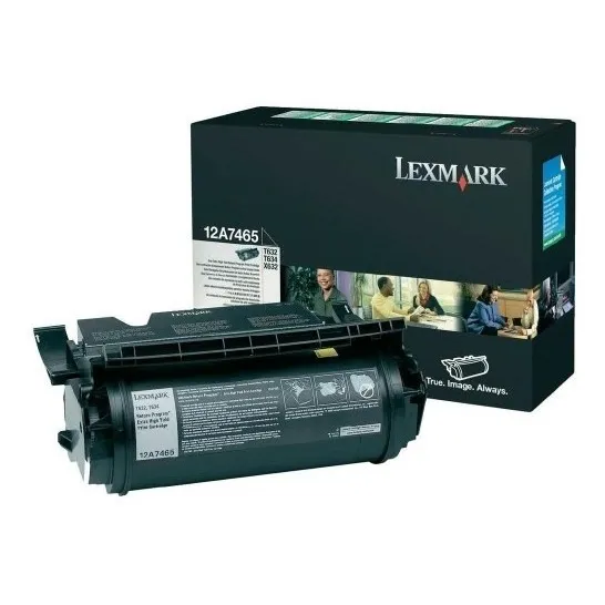 Cartucho Original De Tóner Negro Lexmark 12a7465 P-32,000pag