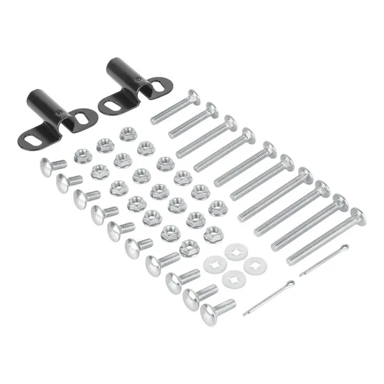 3 Pzas Juego De Tornilleria Con Chumaceras Para Carretilla T
