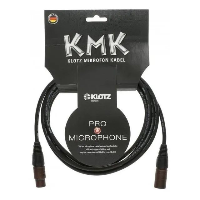 Cable De Micrófono Klotz Xlr M1fm1k1000 10 Mts Color Negro