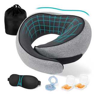 Almohada De Viaje,almohada De Cuello Viscoelástica De Almohada De Viaje,almohada De Cuello Viscoelástica De