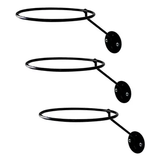Kit 3 Suportes De Parede Para Bola De Futebol VĂŽlei Basquete Kit 3 Suportes De Parede Para Bola De Futebol VĂŽlei Basquete