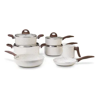 Jogo De Panelas 7 Peças Ceramic Life Vanilla Brinox Jogo De Panelas 7 Peças Ceramic Life Vanilla Brinox