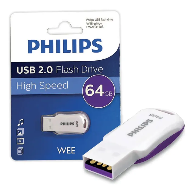 Pendrive Usb-a Philips Wee 64gb Color Blanco