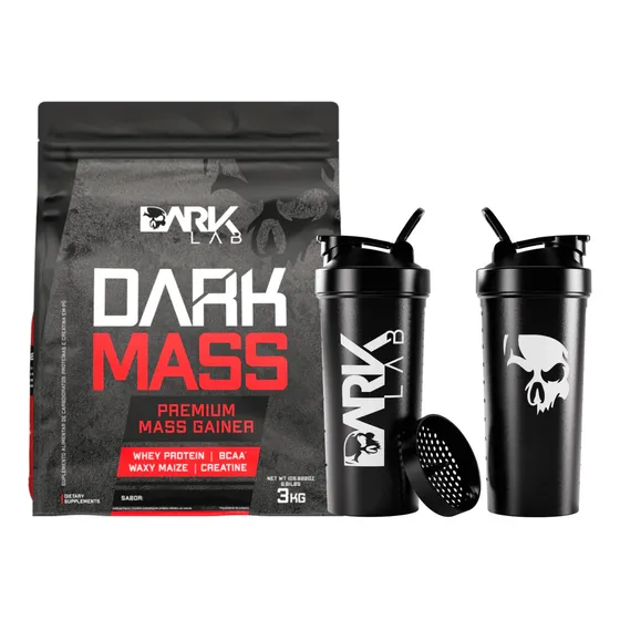 Hipercalórico Dark Mass Chocolate 3kg + Coq 700ml Dark Lab