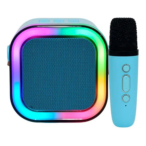 Mini Bocina Bluetooth Karaoke Con Micrófono Y Radio