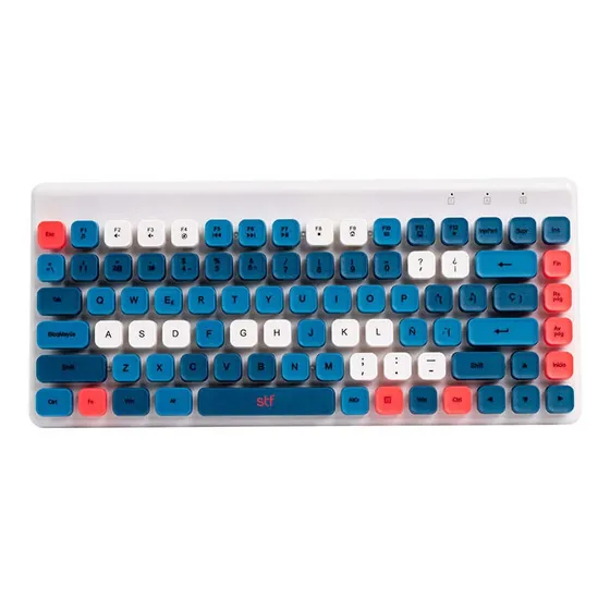 Kit Teclado + Mouse Inalámbrico Stf Viva! Para Computadora Color del teclado Azul