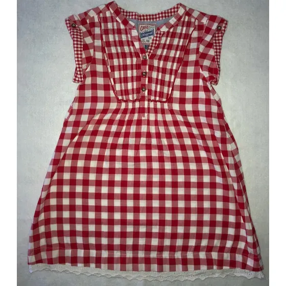 Vestido Para Niñas De Cuadros