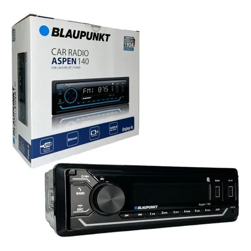 Auto Estéreo Blaupunkt Aspen 140 Usb Bluetooth Aux Radio