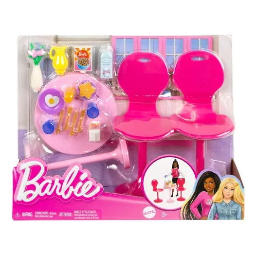 Barbie Accesorios Set De Comedor Desayuno La Pelicula