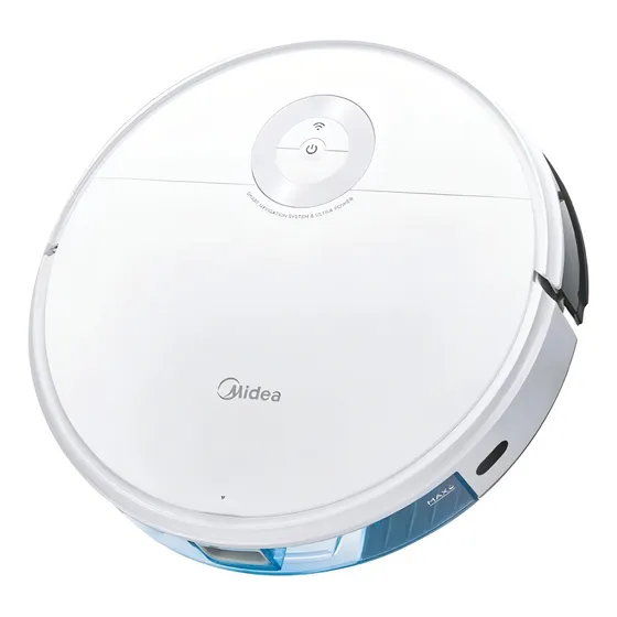 Aspiradora Robot Midea I5C Trapeadora Wifi 4000Pa Tanque De Agua 450 ml G-SLAM Color Blanco