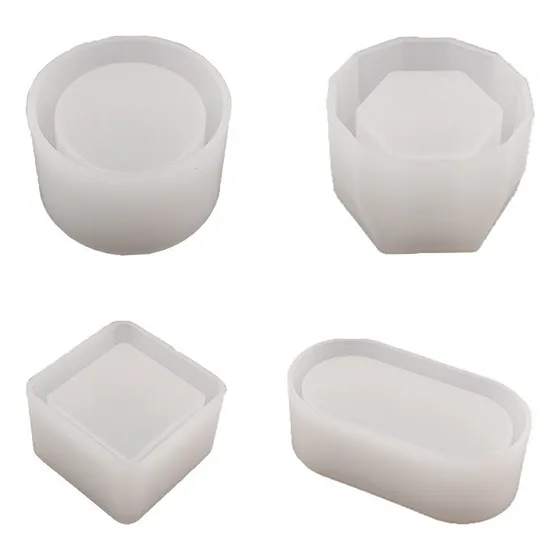 Moldes Para Macetas Para Suculentas, 4 Pcs