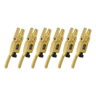 6x Roller Bridge Tremolo Metal Guitar Locked String Saddles 6x Roller Bridge Tremolo Metal Guitar Locked String Saddles