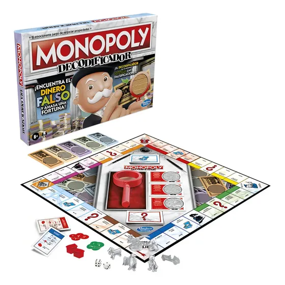Juego De Mesa Hasbro Monopoly Decodificador +8 Años