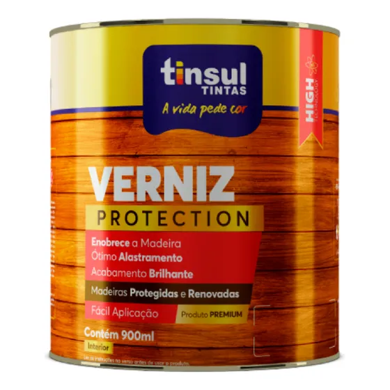 Barniz Para Madera Brillante Tinsul 900ml