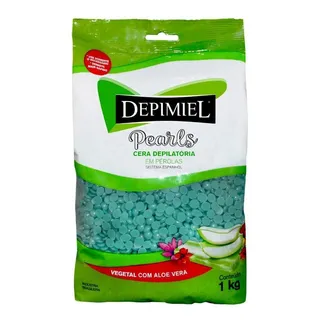 Cera DepilatĂłria Depimiel Vegetal Aloe Vera Espanhol 1kg Cera DepilatĂłria Depimiel Vegetal Aloe Vera Espanhol 1kg