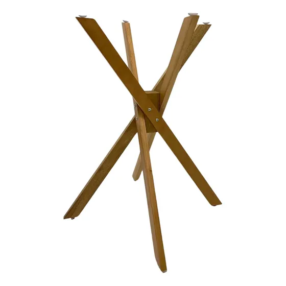Base De Mesa Akemi 75cm Para Tampo Vidro Jantar Móveis 