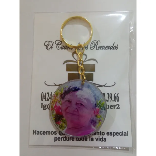 Llaveros Resina Personalizad. Recuerdos Funerales, Difuntos,