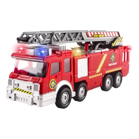 Camión De Bomberos Musical Y Chorro De Agua Con Sirena