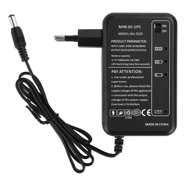 Mini Ups Portatil Router, Modem, Camara, Rtu, Led, 5v 9v 12v