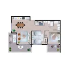 2 dormitorios  |  2 baños