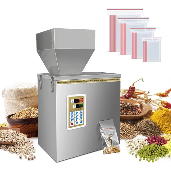 Envasadora De Grano Y Polvo En Acero Inoxidable 1-200g