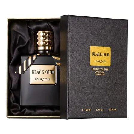 Perfume Lonkoom Black Oud Amaderado Eau De Toilette Hombre 100ml