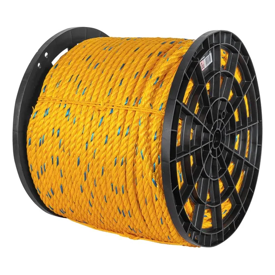 Cuerda Amarilla De Polipropileno 16mm, Carrete 264m 40180 Color Amarillo