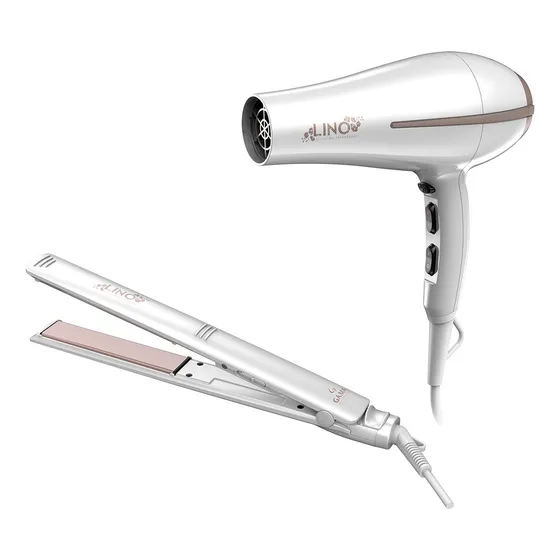 Combo Pack Planchita Elegance Lino + Secador Bora Lino Eh