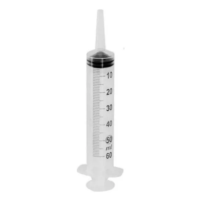 Jeringa 60 Ml S/aguja Pico Cateter X 5 Unds 