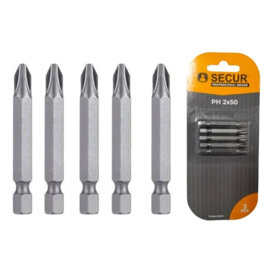 Puntas Ph 1x50mm 2x50 Y 3x50 De Cromo Vanadio 5 Unidades C/u