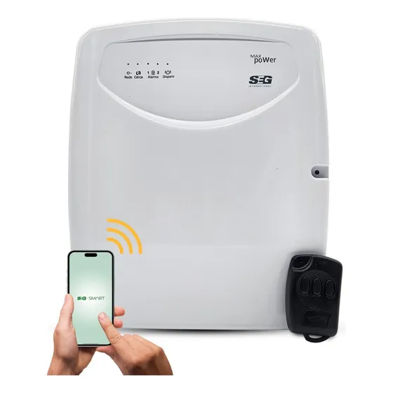 Central Cerco Eléctrico Perimetral Maxpower Wifi C/batería