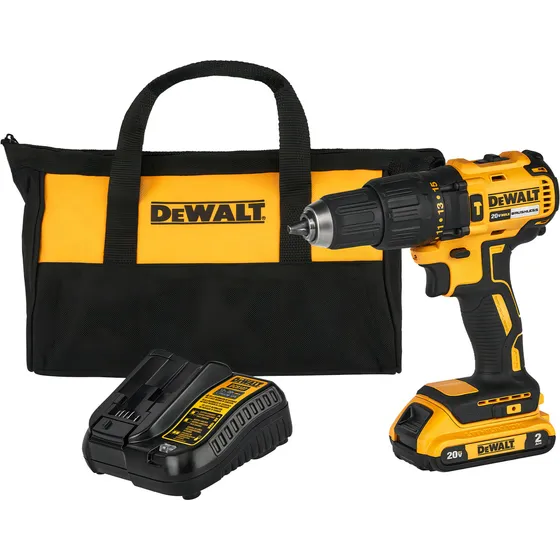 Furadeira e Parafusadeira de Impacto 20V Dewalt Modelo DCD7781D1 com 1 Bateria e Carregador