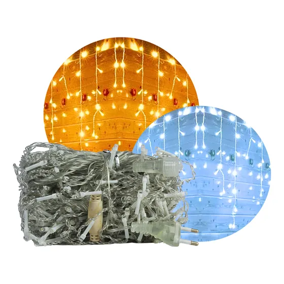 Pisca Pisca Cascata De Natal 400led 10 Metros Natal Bq E Bf