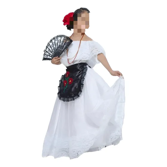 Disfraz Traje Tipico De Veracruzana Vestido Veracruz Jarocha Adolescente/adulto