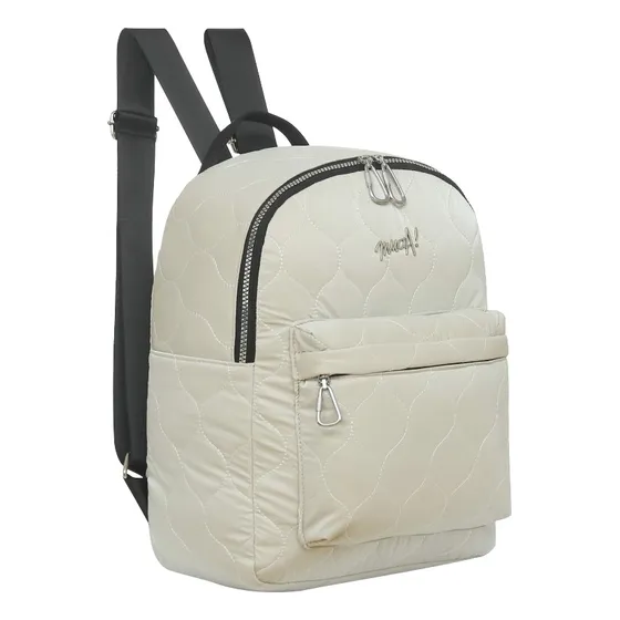 Mochila Mujer Muaa Urbana Liviana Bolsillo Frontal Acolchada