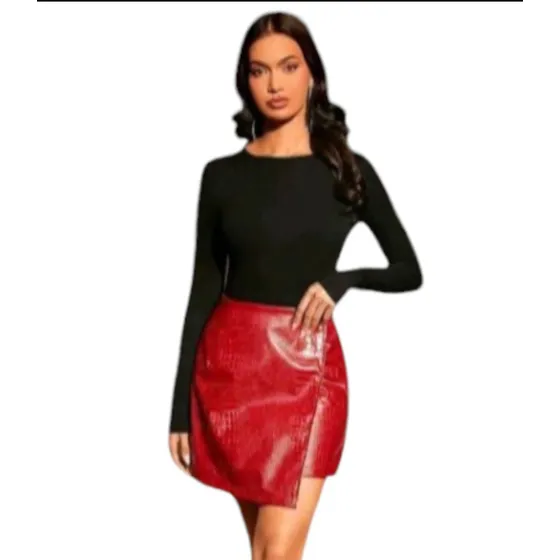 Body De Dama Shein Negro Manga Larga Espalda Libre