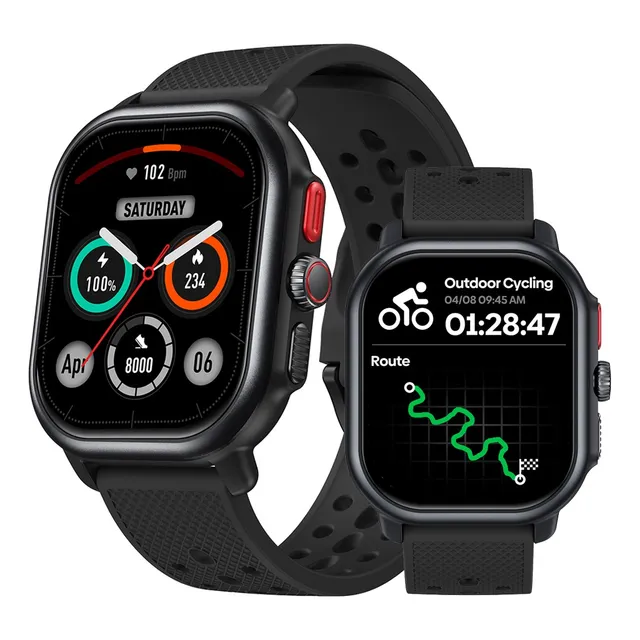 Zeblaze Beyond 3 Pro Com Gps Tela Amoled Melhor Caixa Preto Pulseira Preto Bisel Preto Desenho da pulseira Fivela