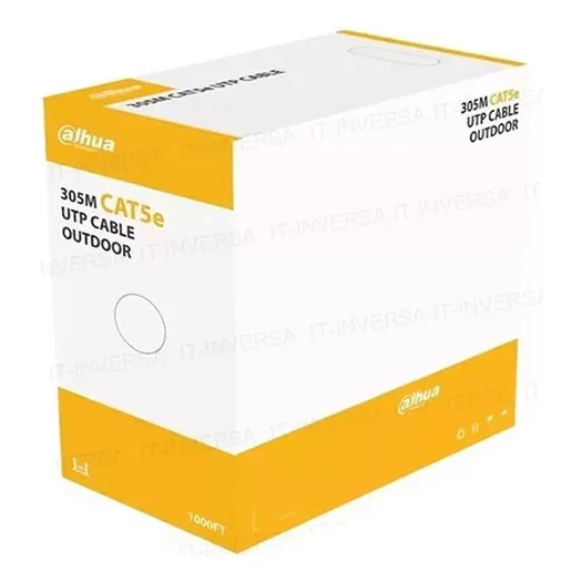 Cable Utp Dahua Cat5e 305mts 100% Cobre Exterior (dh-pfm920-