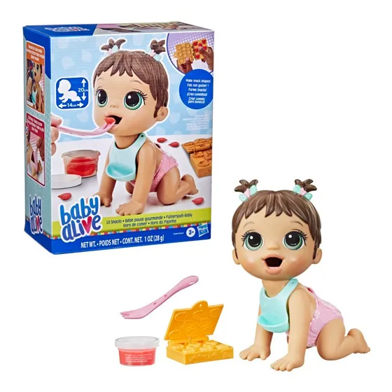 Muñeca Baby Alive Bebé Hora De Comer Castaña