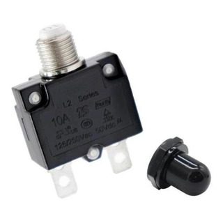 3 Pulsador Disyuntor Térmico De Sobrecarga 10a + 3 Pulsador Disyuntor Térmico De Sobrecarga 10a +