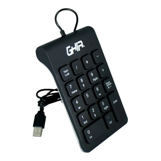 Teclado Numérico Ghia Gac-206a Usb Delgado Alambrico 